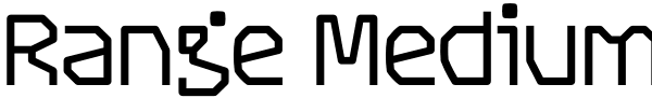 Range Medium Font