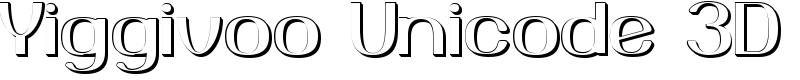 Yiggivoo Unicode 3D Font