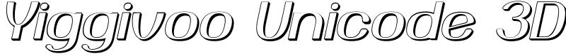 Yiggivoo Unicode 3D Font