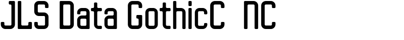 JLS Data GothicC  NC Font