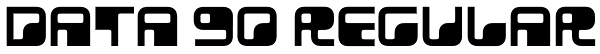 Data 90 Regular Font