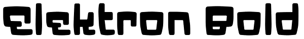 Elektron Bold Font