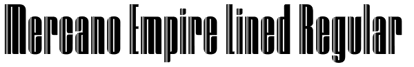 Mercano Empire Lined Regular Font