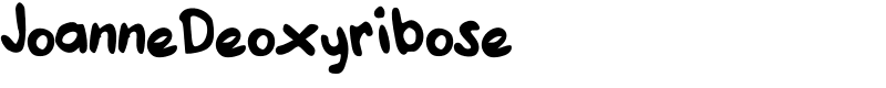 JoanneDeoxyribose Font