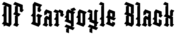 DF Gargoyle Black Font