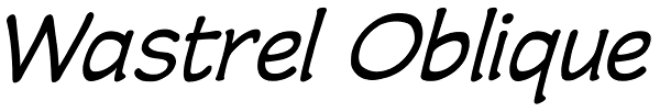 Wastrel Oblique Font