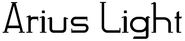 Arius Light Font