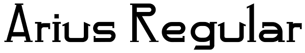 Arius Regular Font