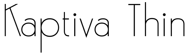 Kaptiva Thin Font
