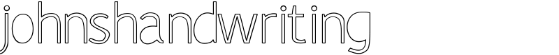 johnshandwriting Font