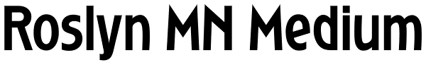 Roslyn MN Medium Font