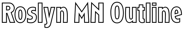 Roslyn MN Outline Font