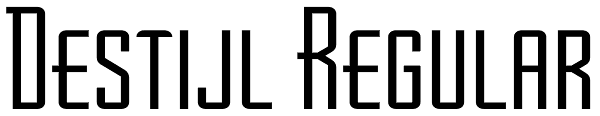 Destijl Regular Font