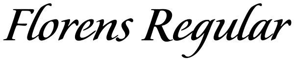 Florens Regular Font