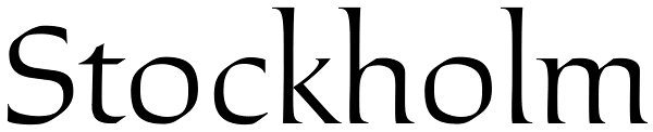 Stockholm Font