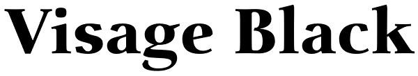 Visage Black Font