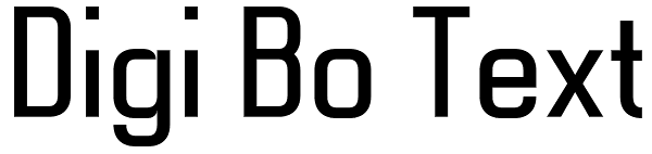 Digi Bo Text Font