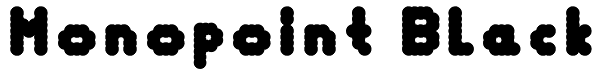 Monopoint Black Font