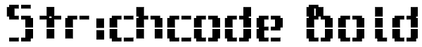 Strichcode Bold Font