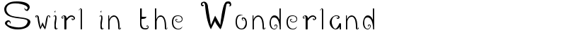 Swirl in the Wonderland Font