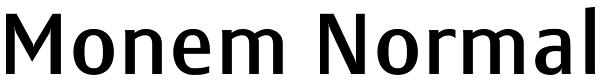 Monem Normal Font