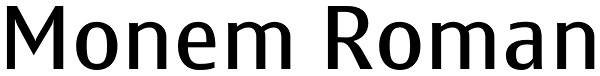 Monem Roman Font