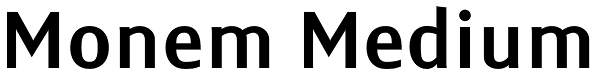 Monem Medium Font