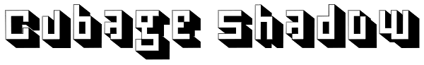 Cubage Shadow Font