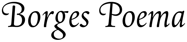 Borges Poema Font