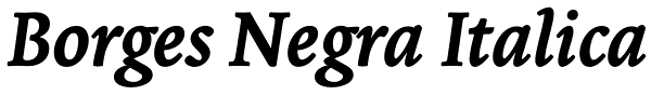 Borges Negra Italica Font