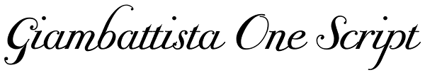 Giambattista One Script Font