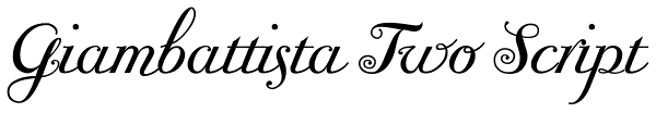 Giambattista Two Script Font