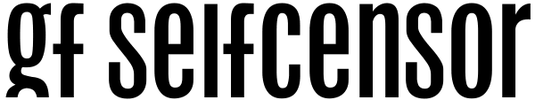 Gf Selfcensor Font