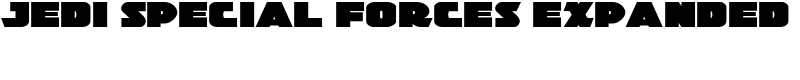 Jedi Special Forces Expanded Font