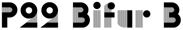 P22 Bifur B Font