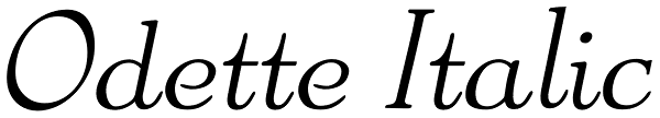 Odette Italic Font