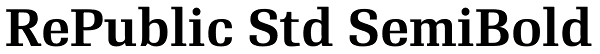 RePublic Std SemiBold Font