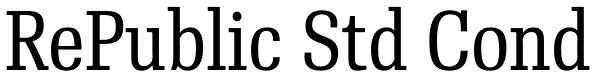 RePublic Std Cond Font