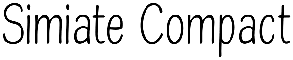 Simiate Compact Font