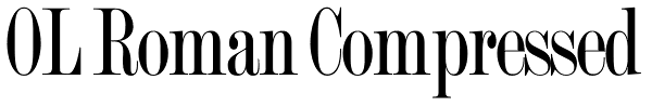 OL Roman Compressed Font