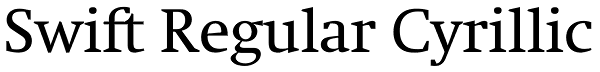 Swift Regular Cyrillic Font