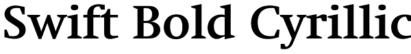 Swift Bold Cyrillic Font