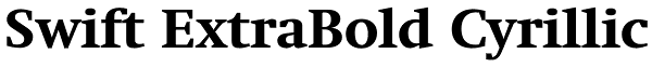 Swift ExtraBold Cyrillic Font