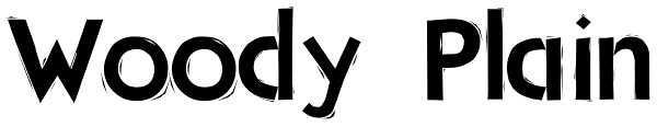 Woody Plain Font