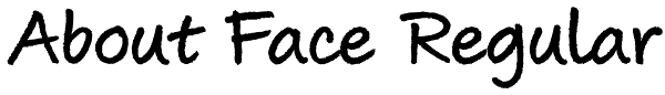 About Face Regular Font