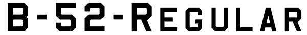 B-52-Regular Font