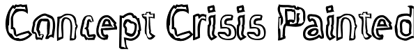 Concept Crisis Painted Font