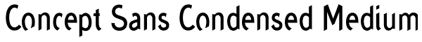 Concept Sans Condensed Medium Font