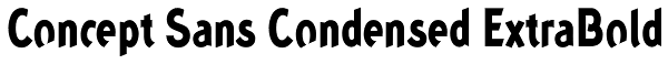 Concept Sans Condensed ExtraBold Font