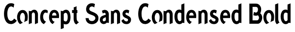 Concept Sans Condensed Bold Font